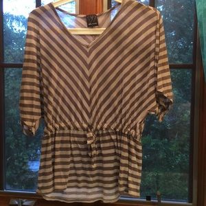 Ella Moss Ashby Stripe Dolman Sleeve Tee S